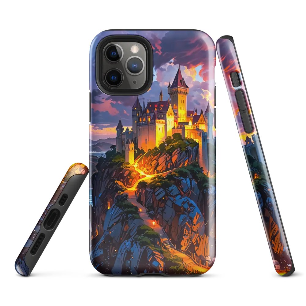 Enchanting Castle Sunset iPhone Case product image (3)