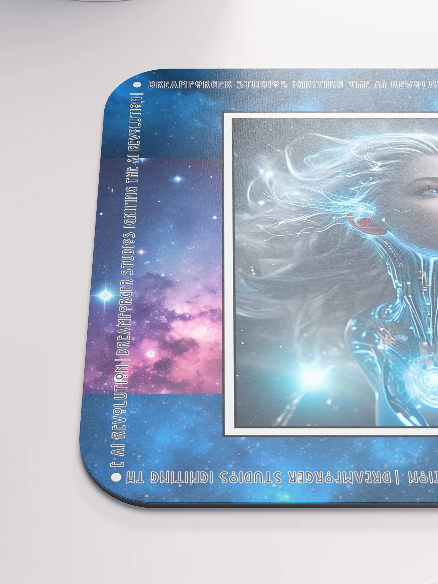 Electric Divinity: Celestial Circuitry Mouse Pad product image (6)