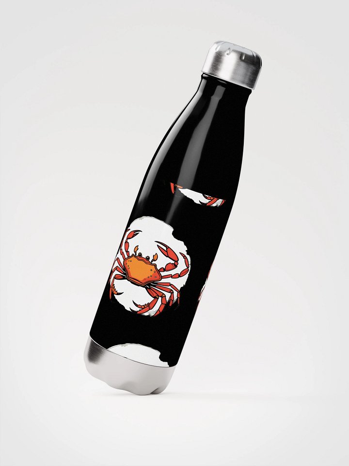 Stylized Crab Stainless Steel Water Bottle product image (4)