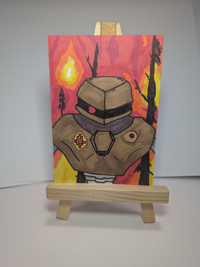 Mecha Destruction ACEO product image (1)