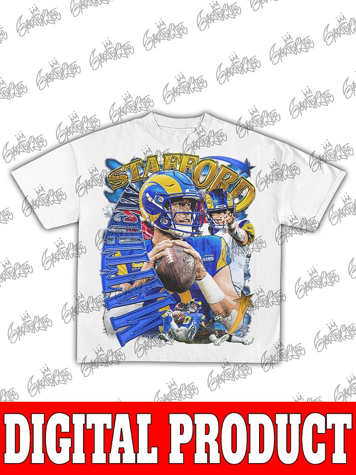 Matthew Stafford Los Angeles Rams 2025 NFL MVP Super Bowl LVI Champion Vintage Bootleg Graphic product image (2)