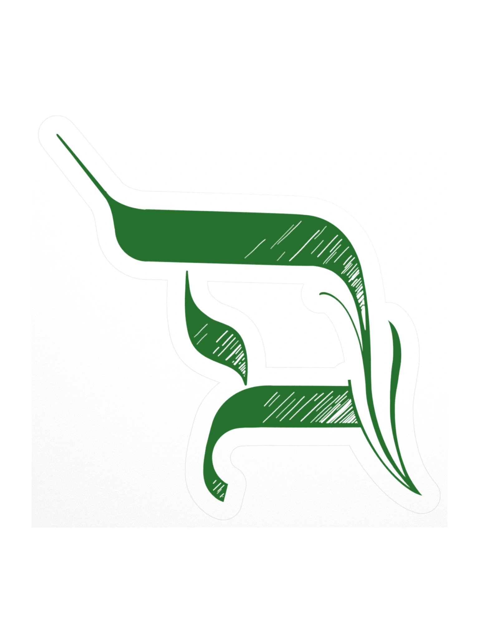 Big D green sticker product image (1)