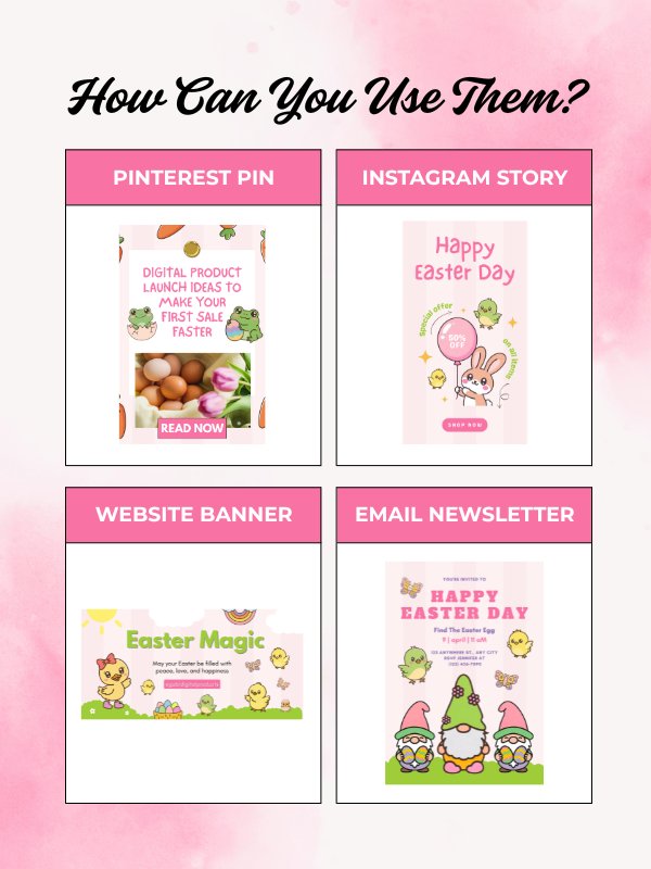 MRR/PLR Kawaii Spring Clipart Bundle product image (7)