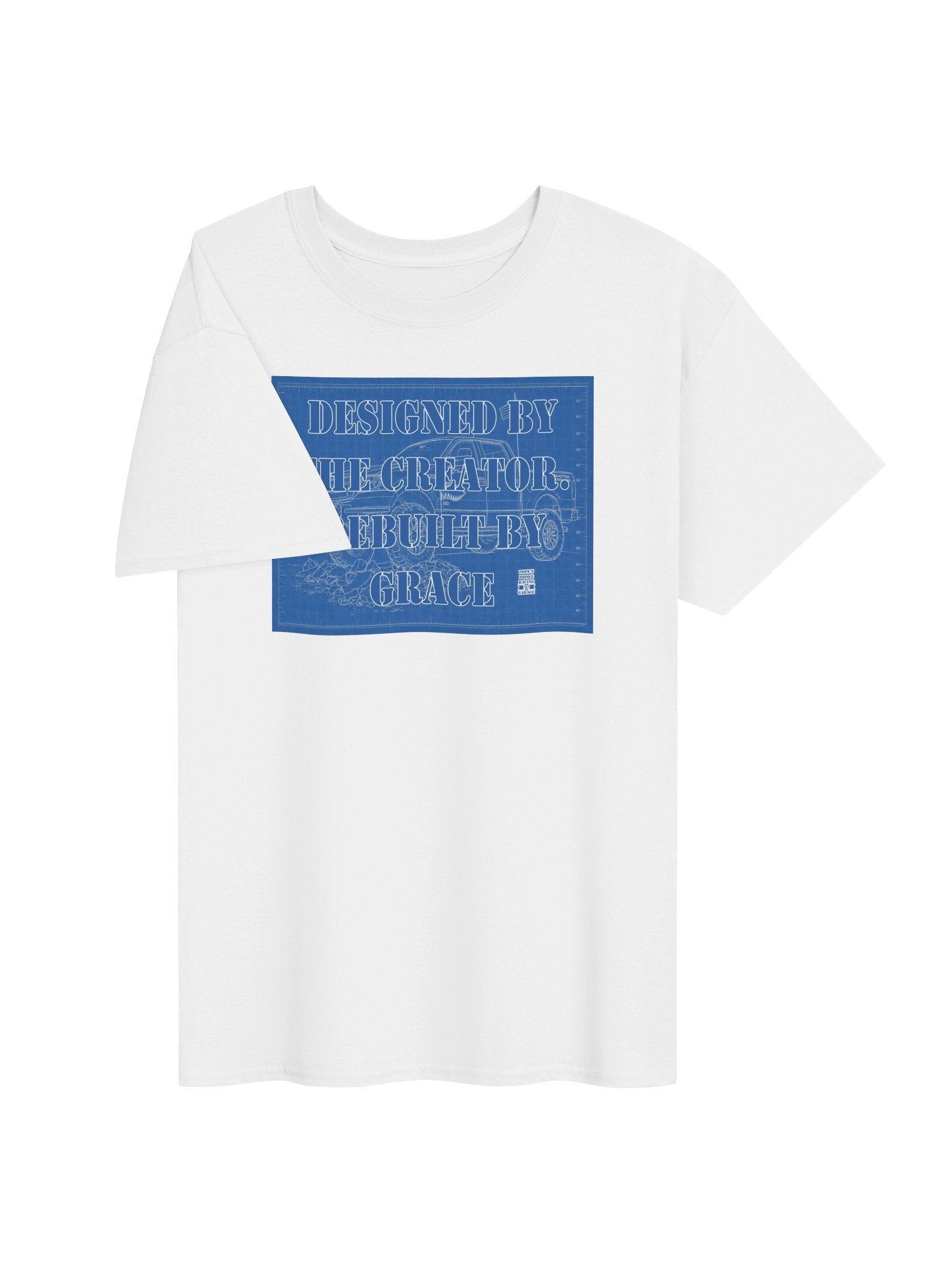 Rebuilt by Grace Blueprint Tee product image (3)