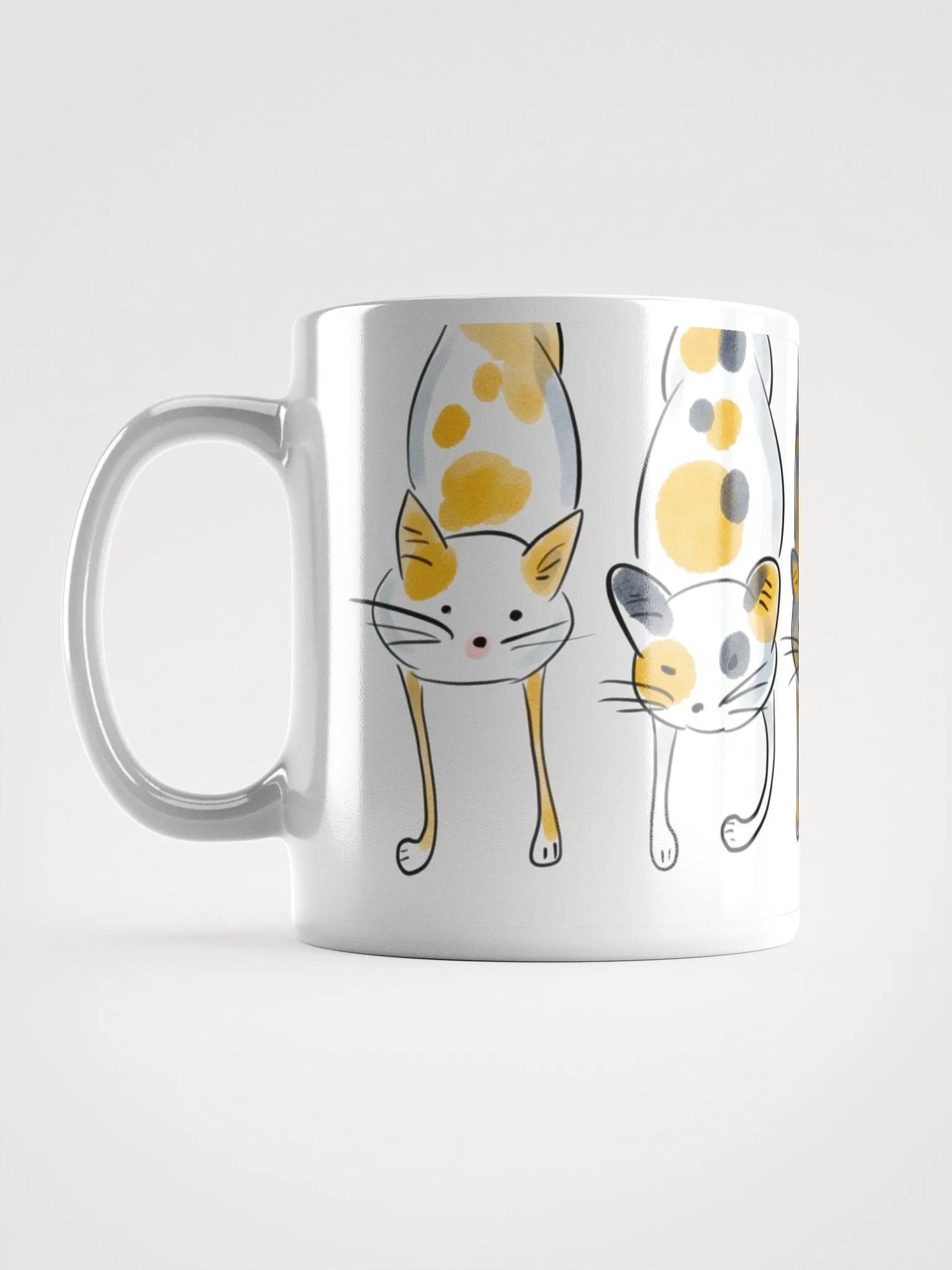 Hand Drawn Feline Friends Mug product image (18)
