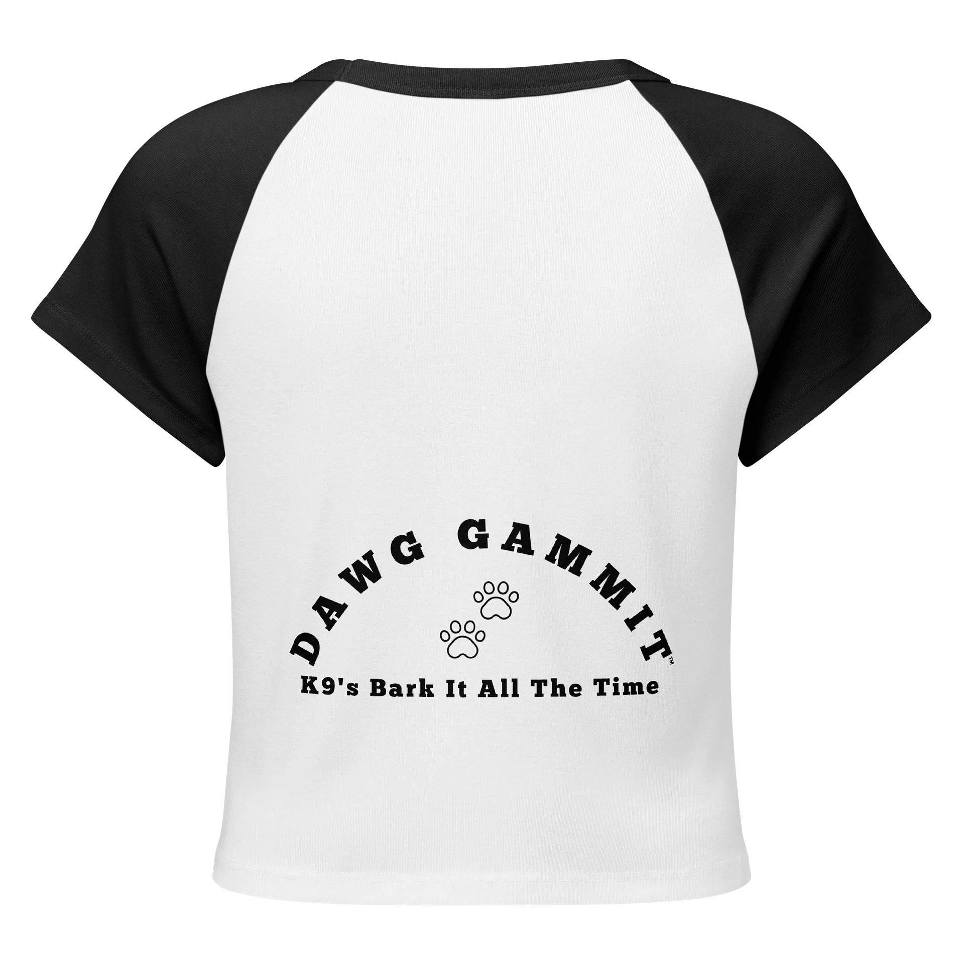 DAWG GAMMIT™ Female Doberman Black White Baby Tee product image (2)