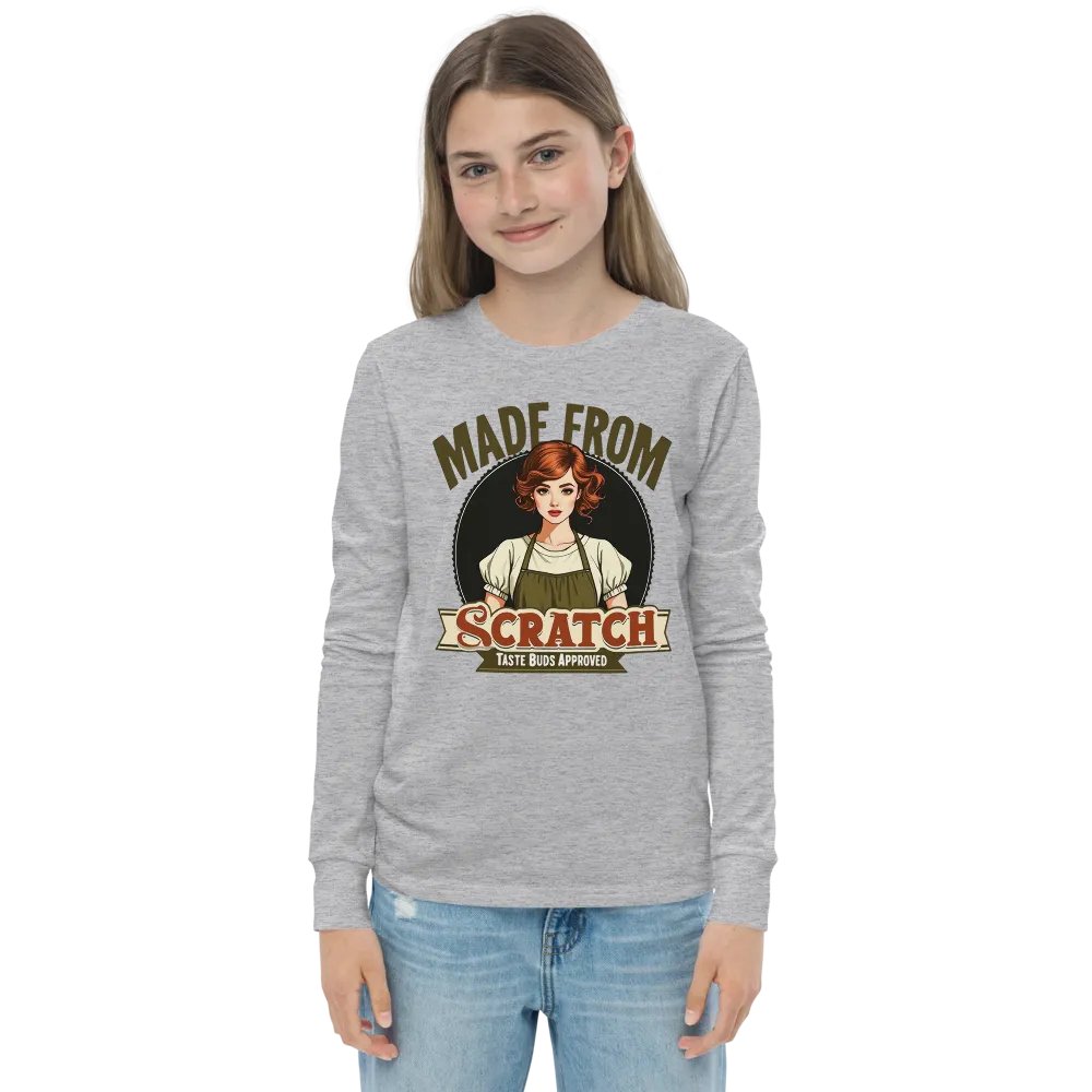 Scratch-Made Retro Chef Youth Long Sleeve Tee product image (4)