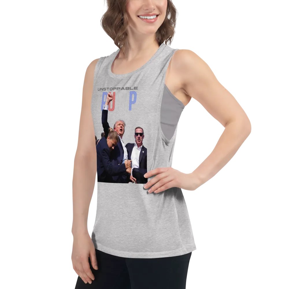 Unstoppable Trump: Fist Pumping Freedom Tank product image (53)