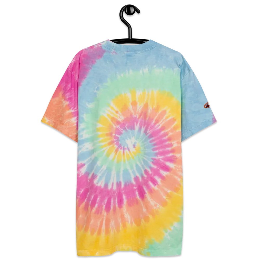 "A&W" Embroidered Tie-Dye Shirt Chest And Sleeve product image (8)