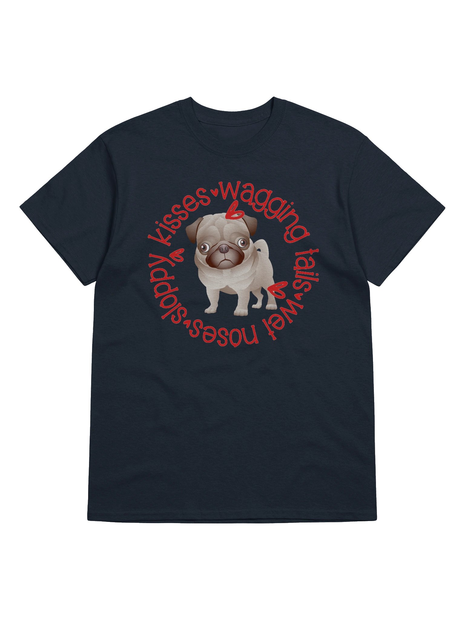 Sloppy Kisses Pug T product image (29)