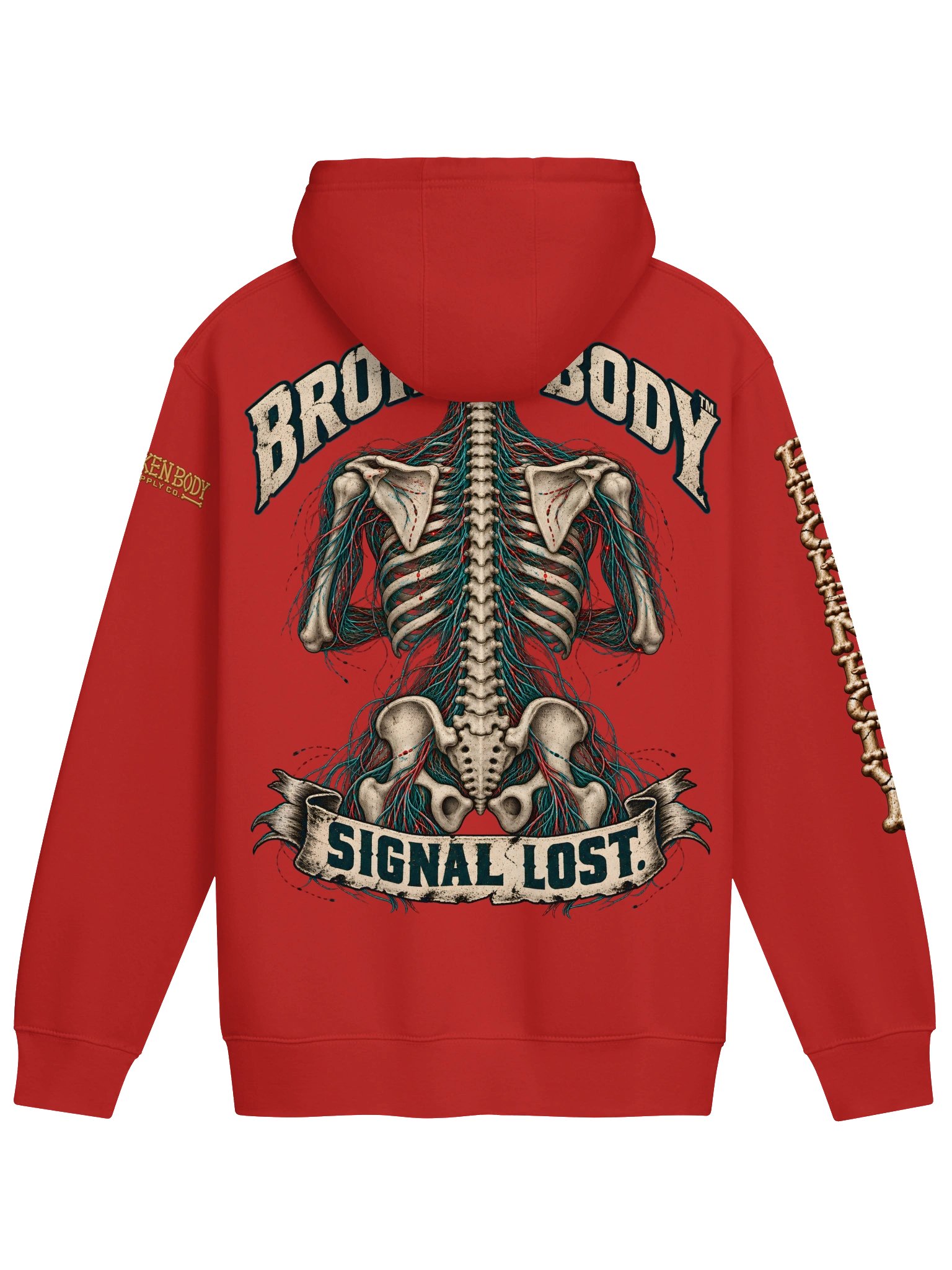 Myelopathy Hoodie — Signal Lost Nerve Damage Design | Rebuild Shop product image (4)