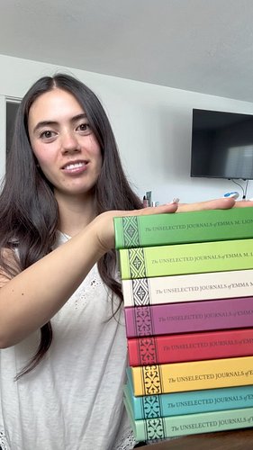 What color will Volume 9 be?! If you haven’t read The Unselected Journals of Emma M. Lion you need to 🩷📖 #theunselectedjourna...