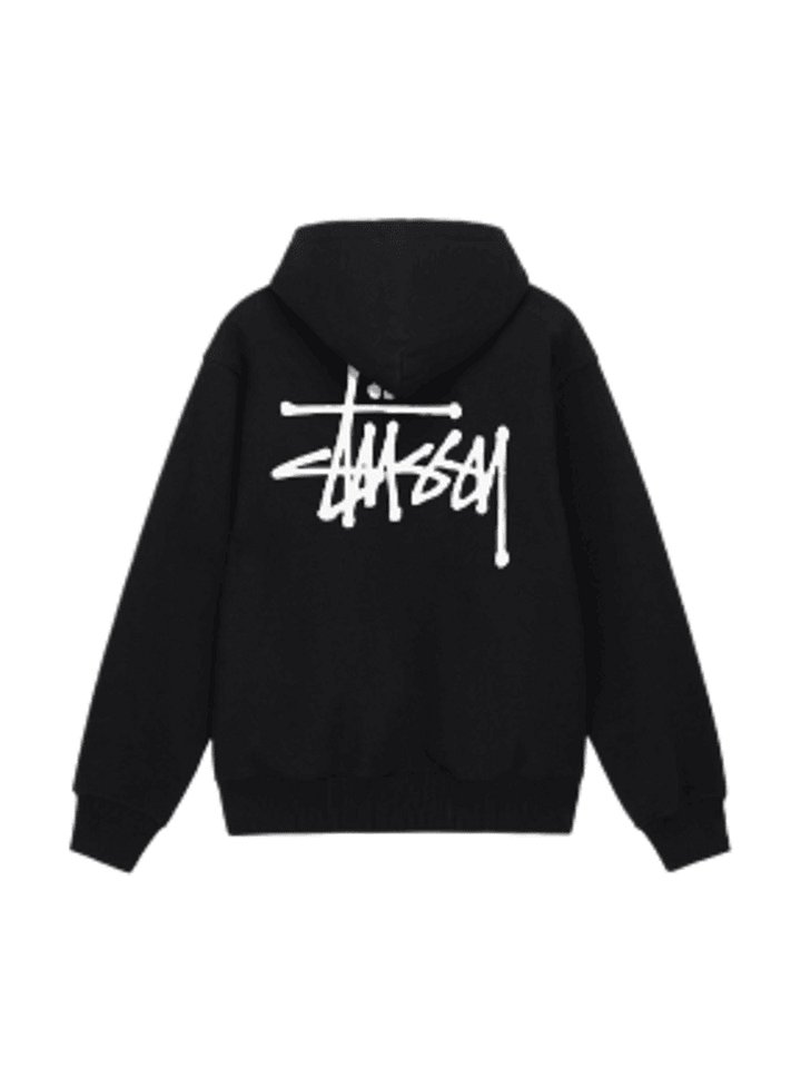 BASIC STÜSSY HOODIE BLACK product image (1)
