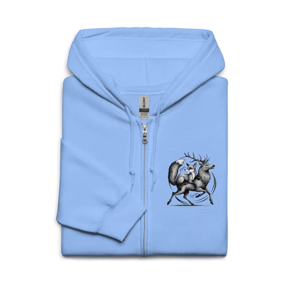 Always Together Iconic Vixen and Stag Back Print Zippy Hoodie product image (15)