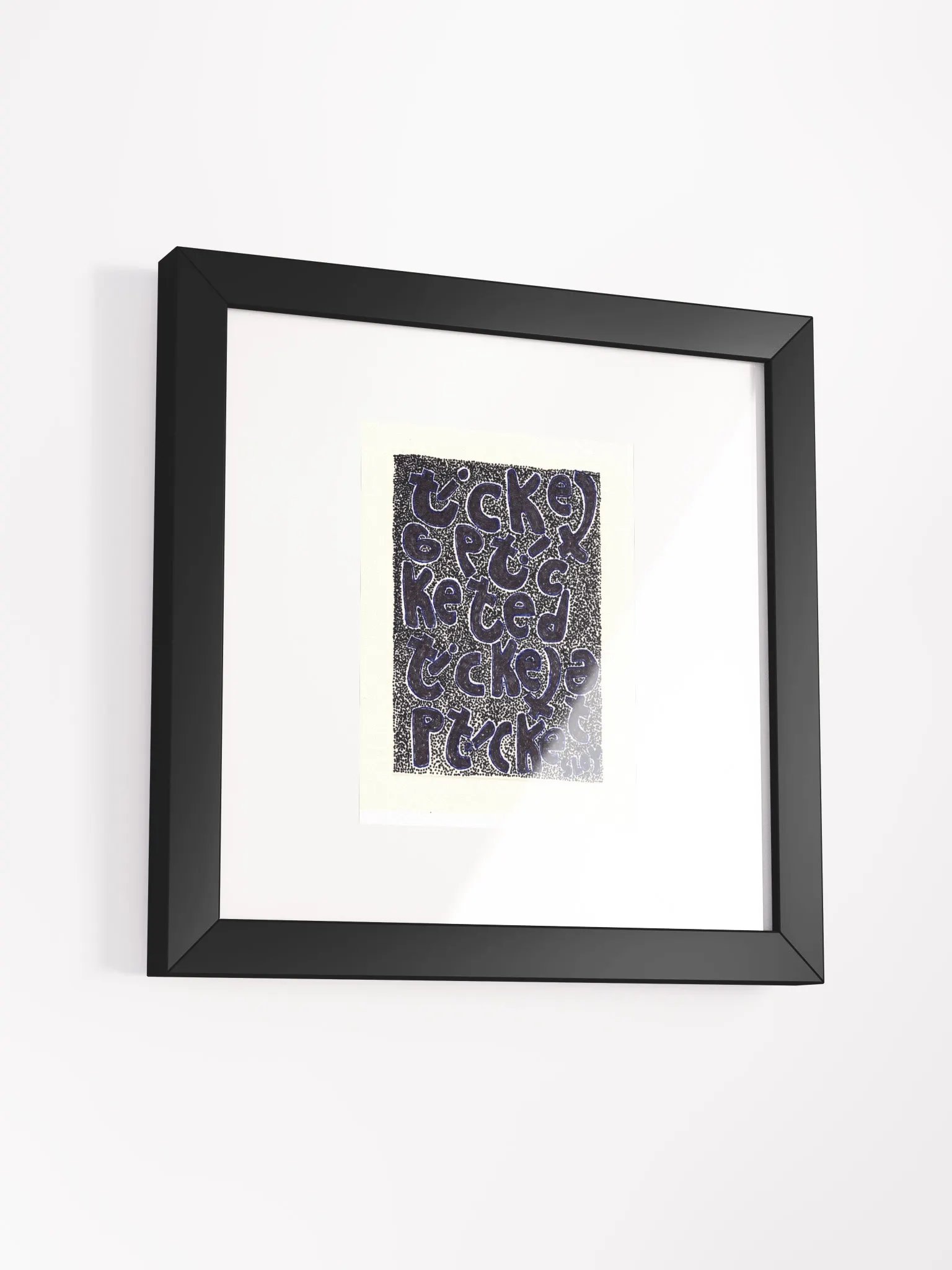 ticketed Panel Card Print Framed product image (1)