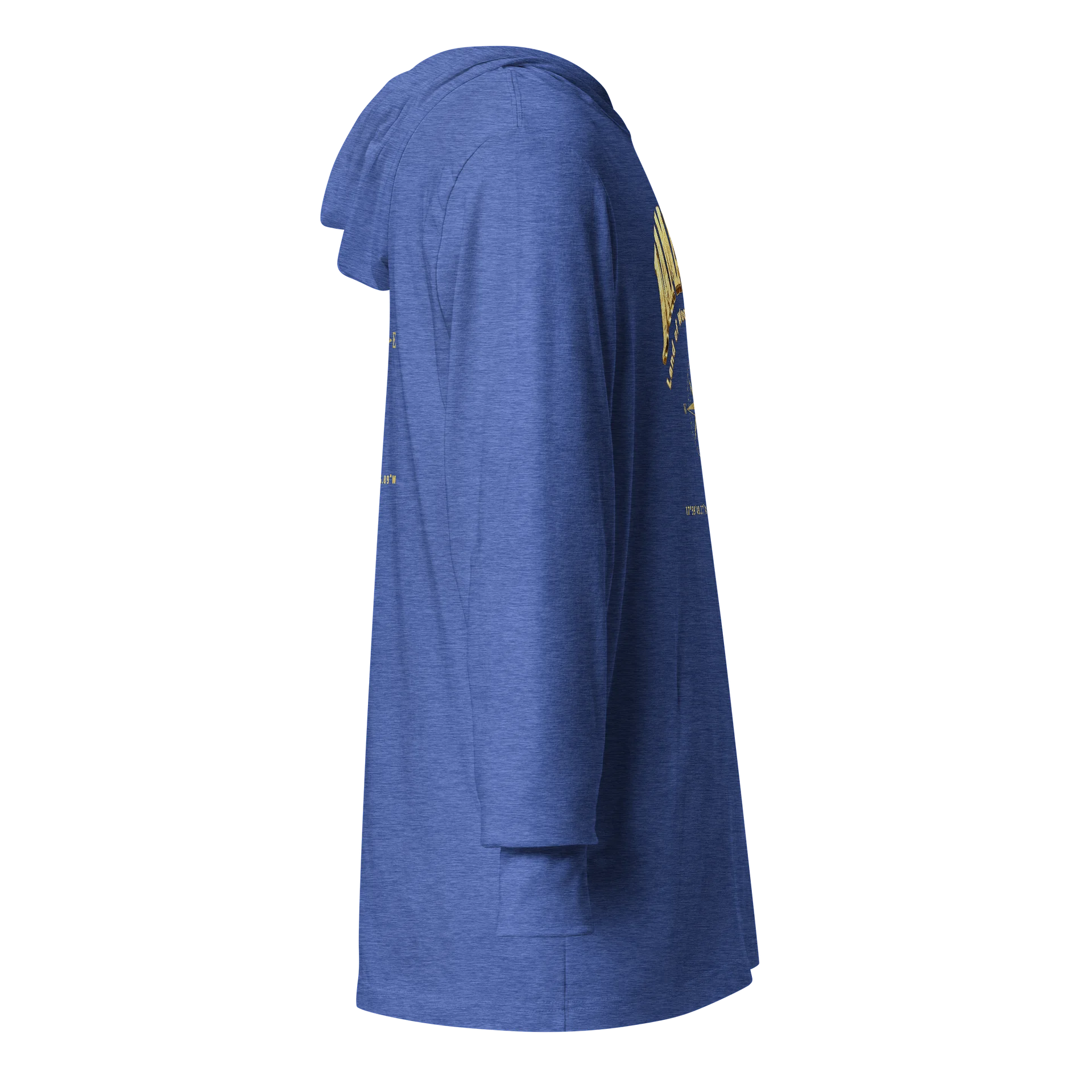 Compass - Jamaica - Vintage Gold | Unisex Hooded Long Sleeve Tee | 5 Colors product image (6)