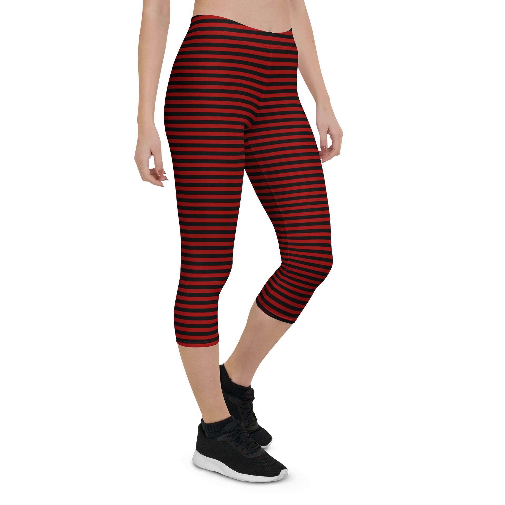 Red and Blaque Stripped Capri product image (7)