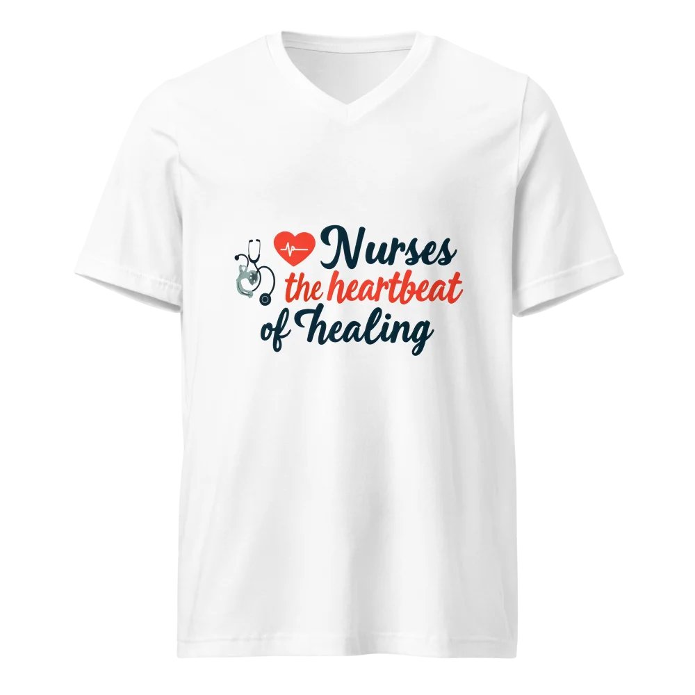 Heartbeat of Healing V-Neck Tee product image (1)