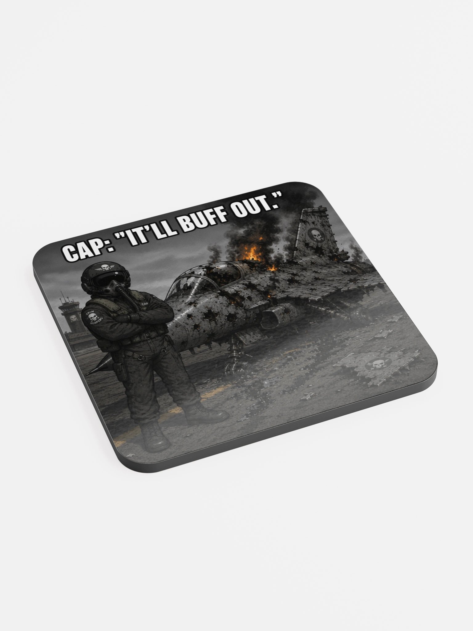 Cap: It'll Buff Out Coaster product image (2)