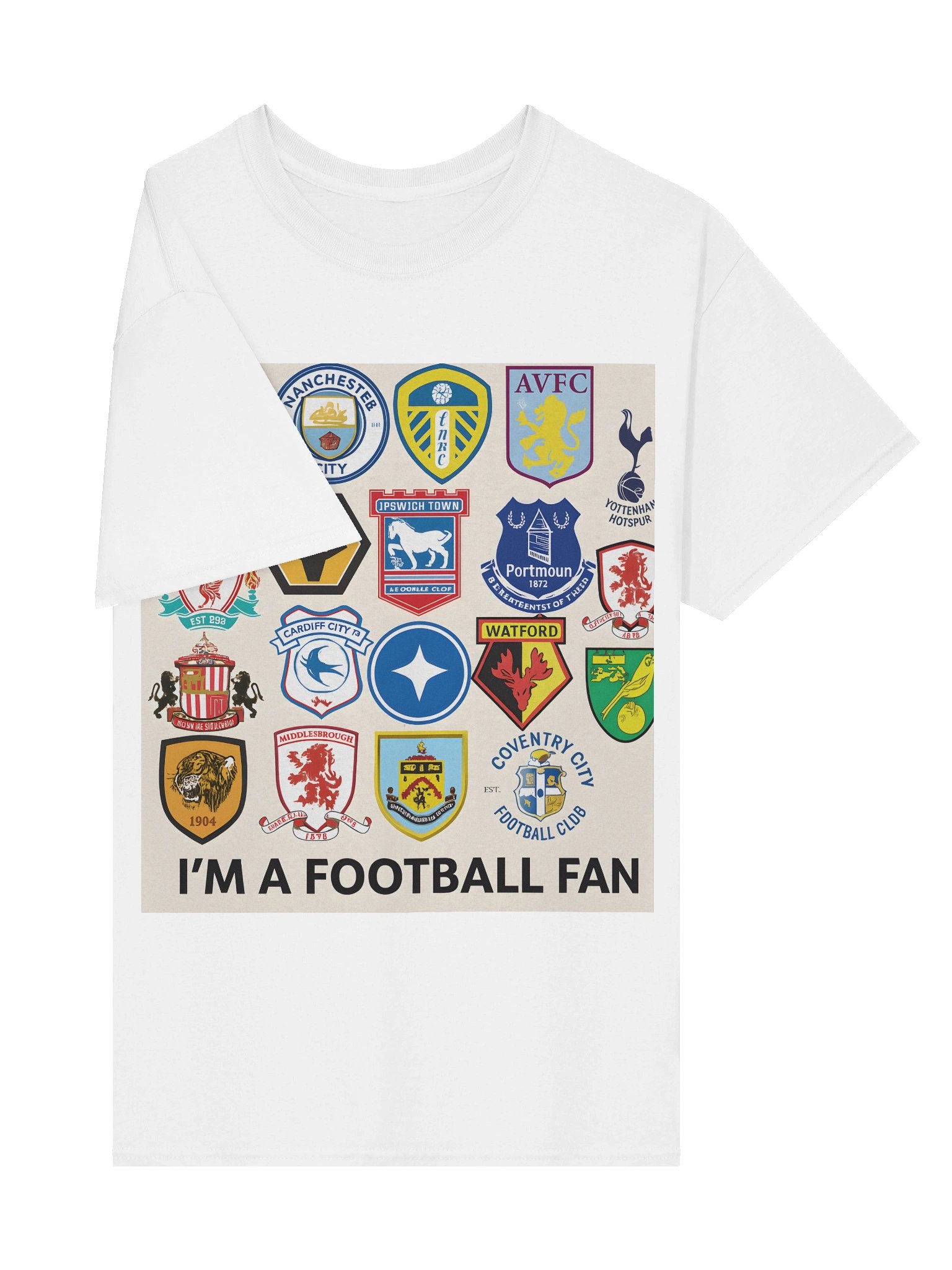 Football Fan Grid Logo T-Shirt product image (4)