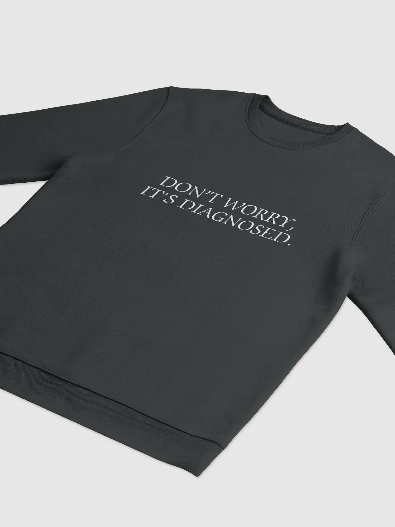 DW, IT'S DIAGNOSED. (white) printed eco crew product image (9)