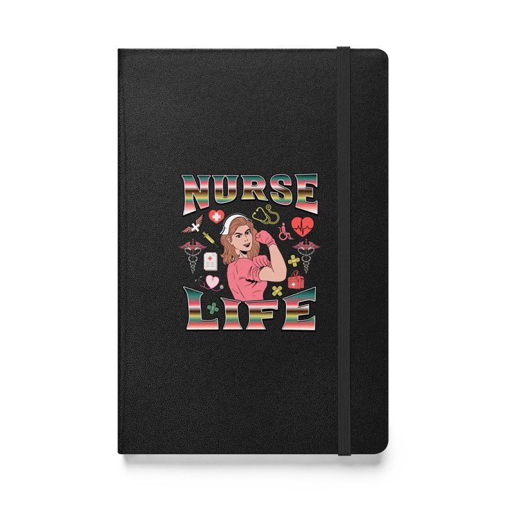 Nurse Life Retro Hardcover Notebook product image (1)