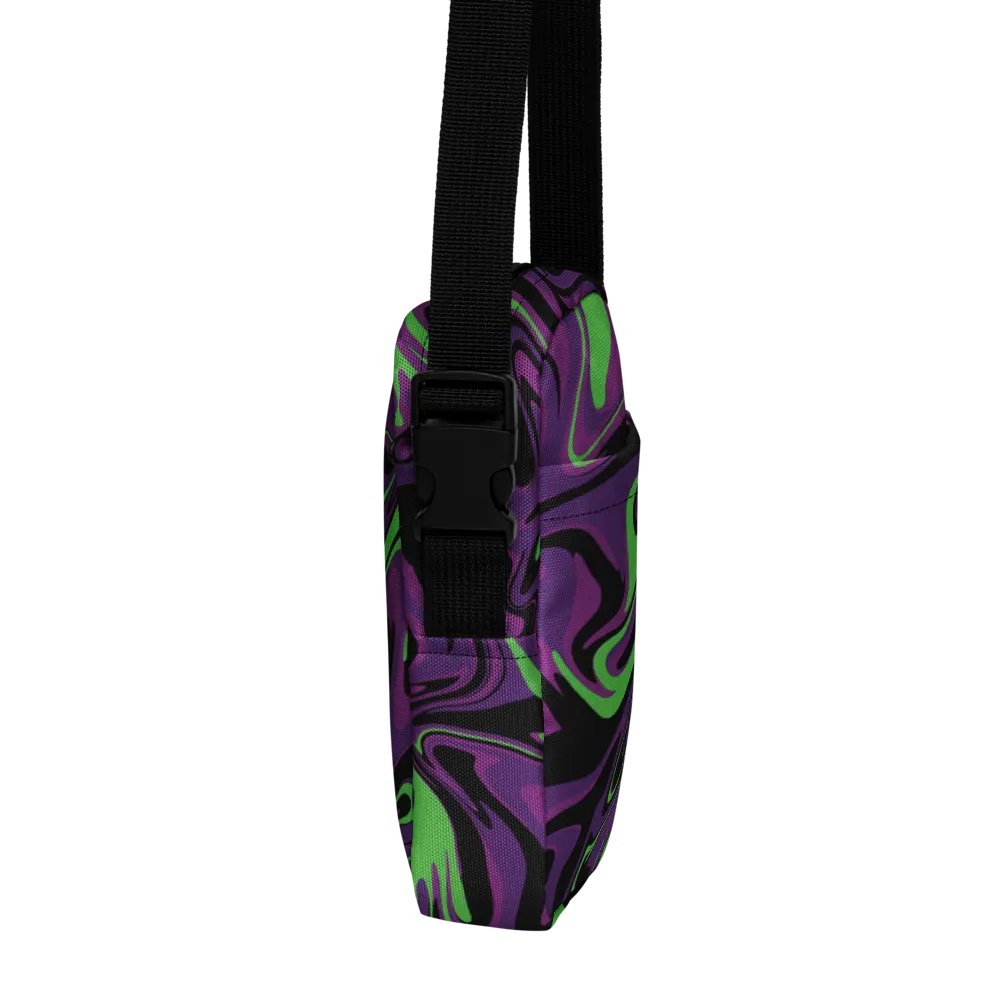 Purple Lime Swirl Utility Crossbody Bag product image (9)