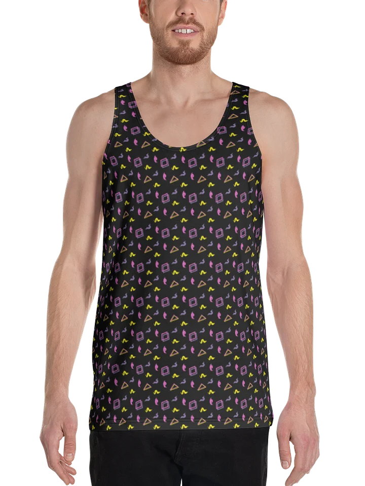 Oh Worm? black pattern tank top product image (1)