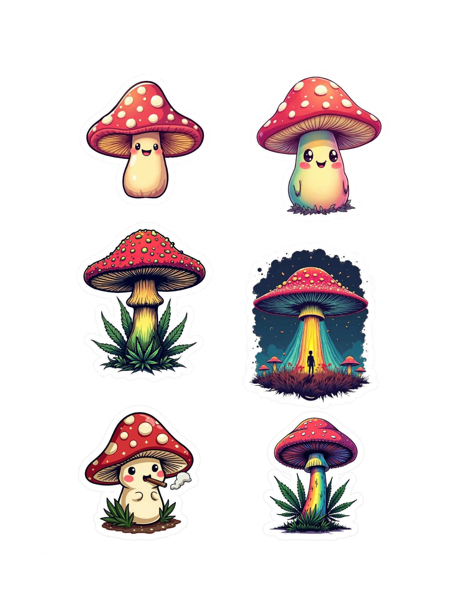 Magic Mushroom Sticker Pack product image (3)