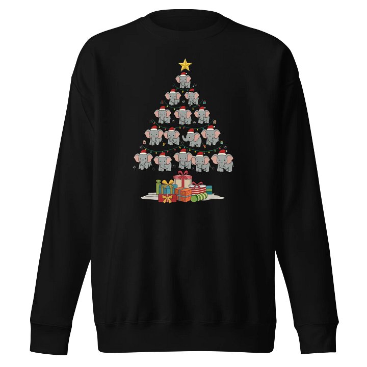 Santa Pachyderm Holiday Sweatshirt product image (2)