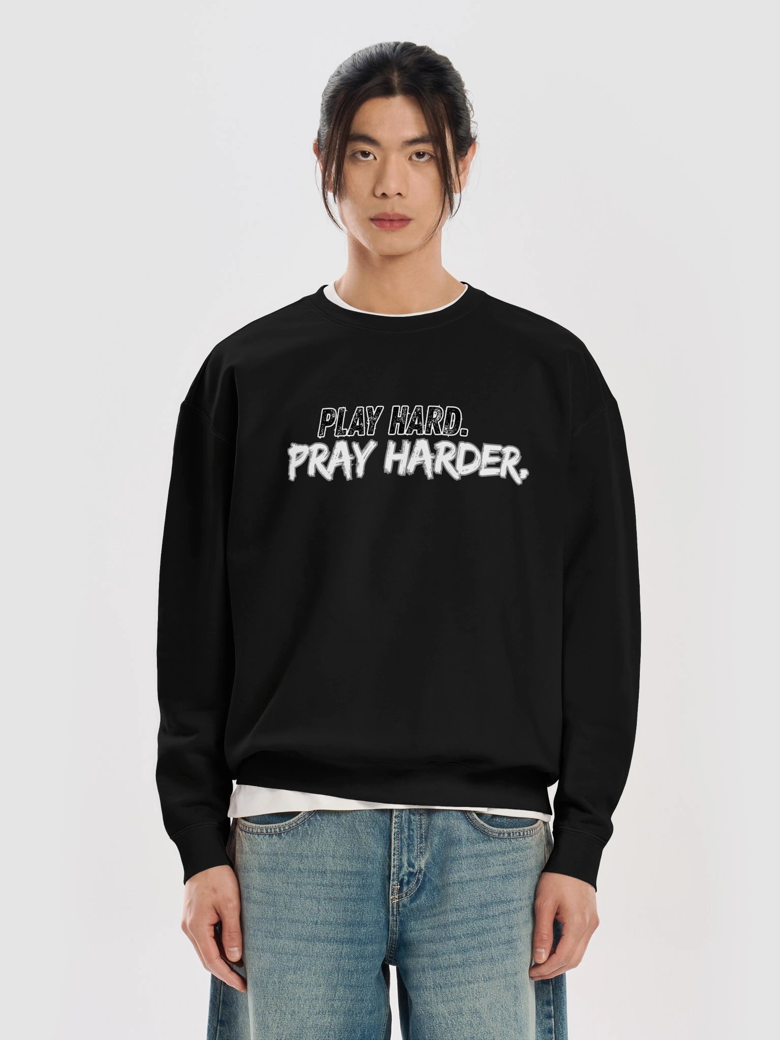 Play Hard. Pray Harder. Comfort Colors Sweatshirt product image (23)