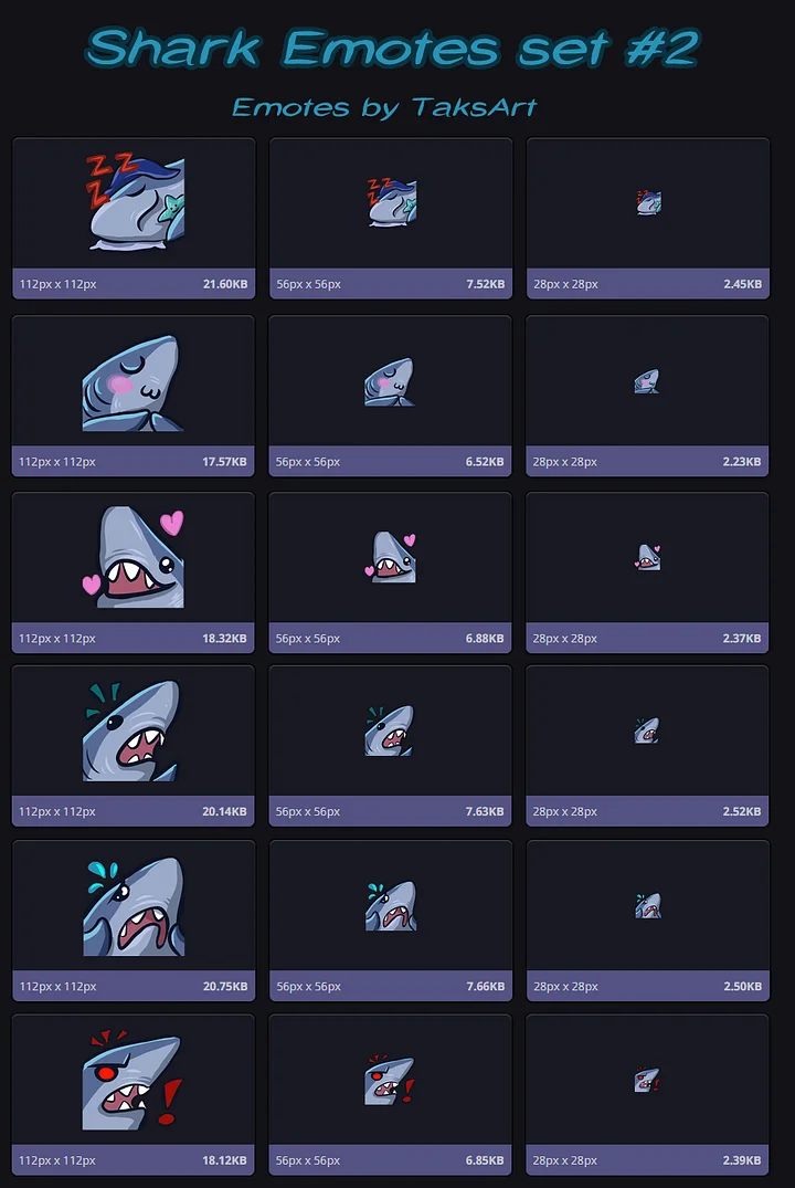 SHARKS - Emotes product image (1)