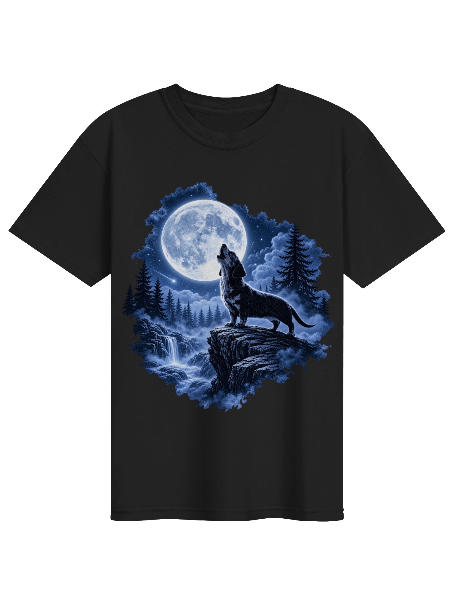 Moonlit Dachshund Adventure Tee product image (1)