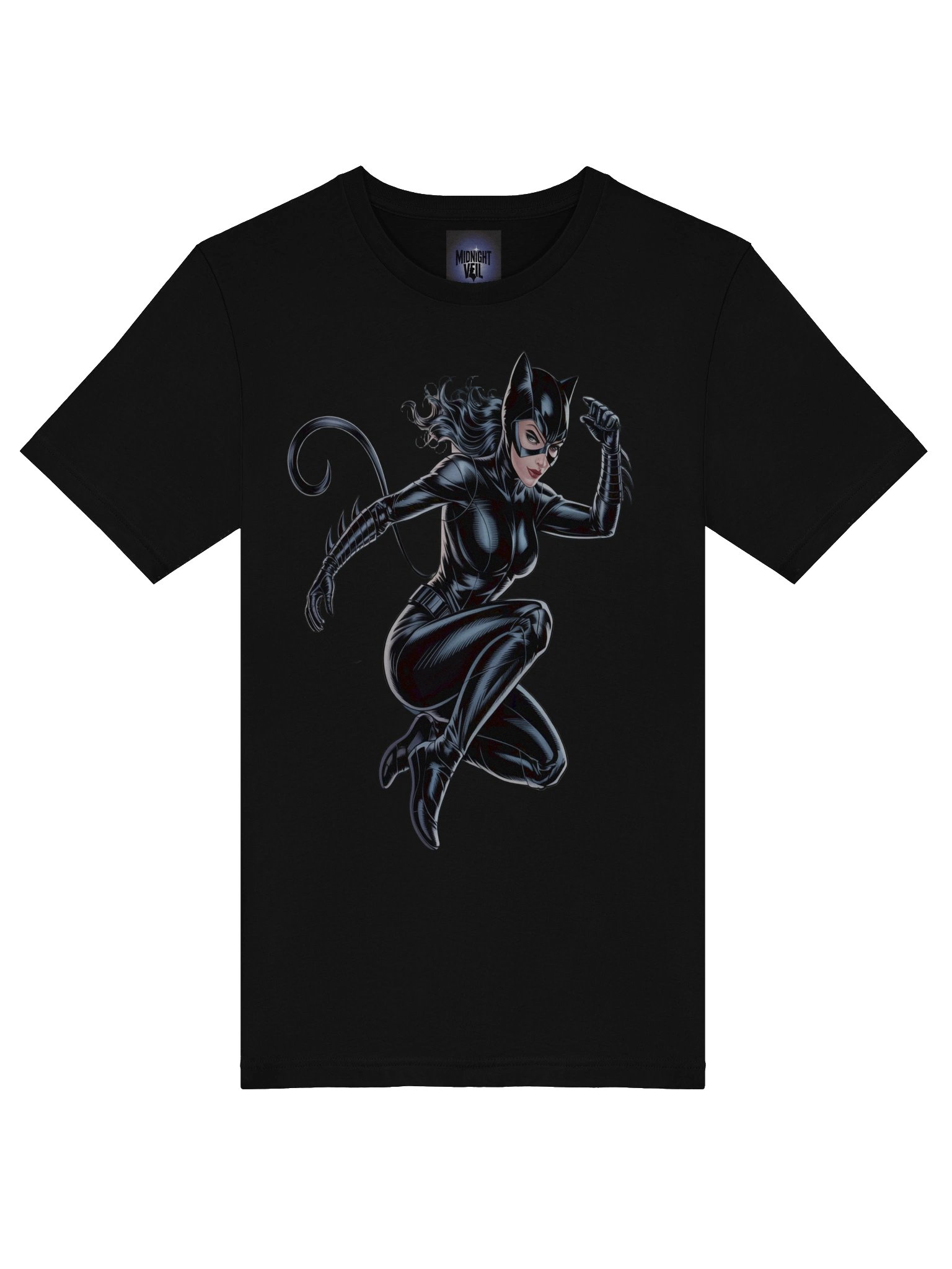 Feline Fury: Catwoman's Lethal Leap T-Shirt product image (7)