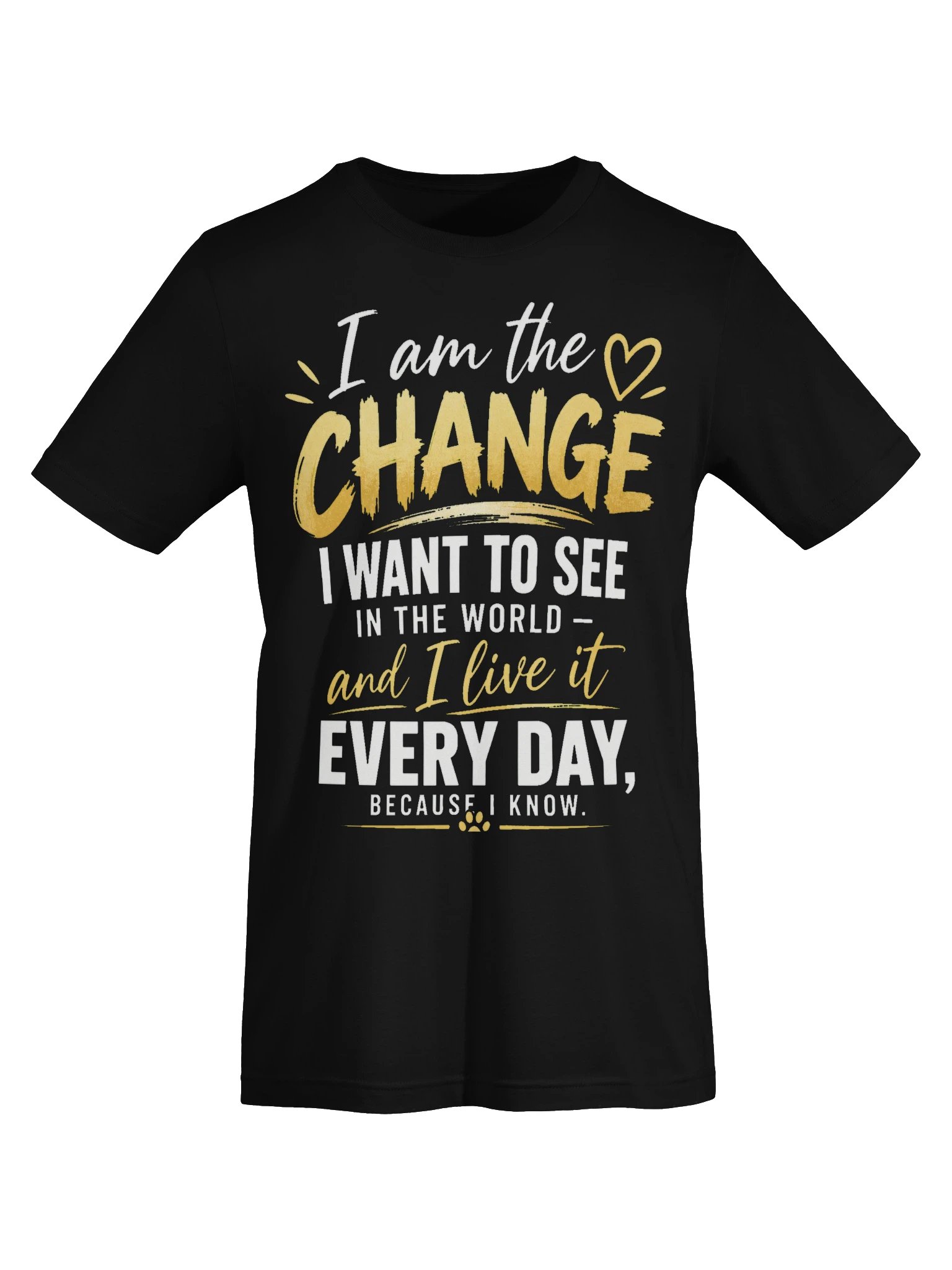 I AM THE CHANGE – Statement T-Shirt | English product image (10)