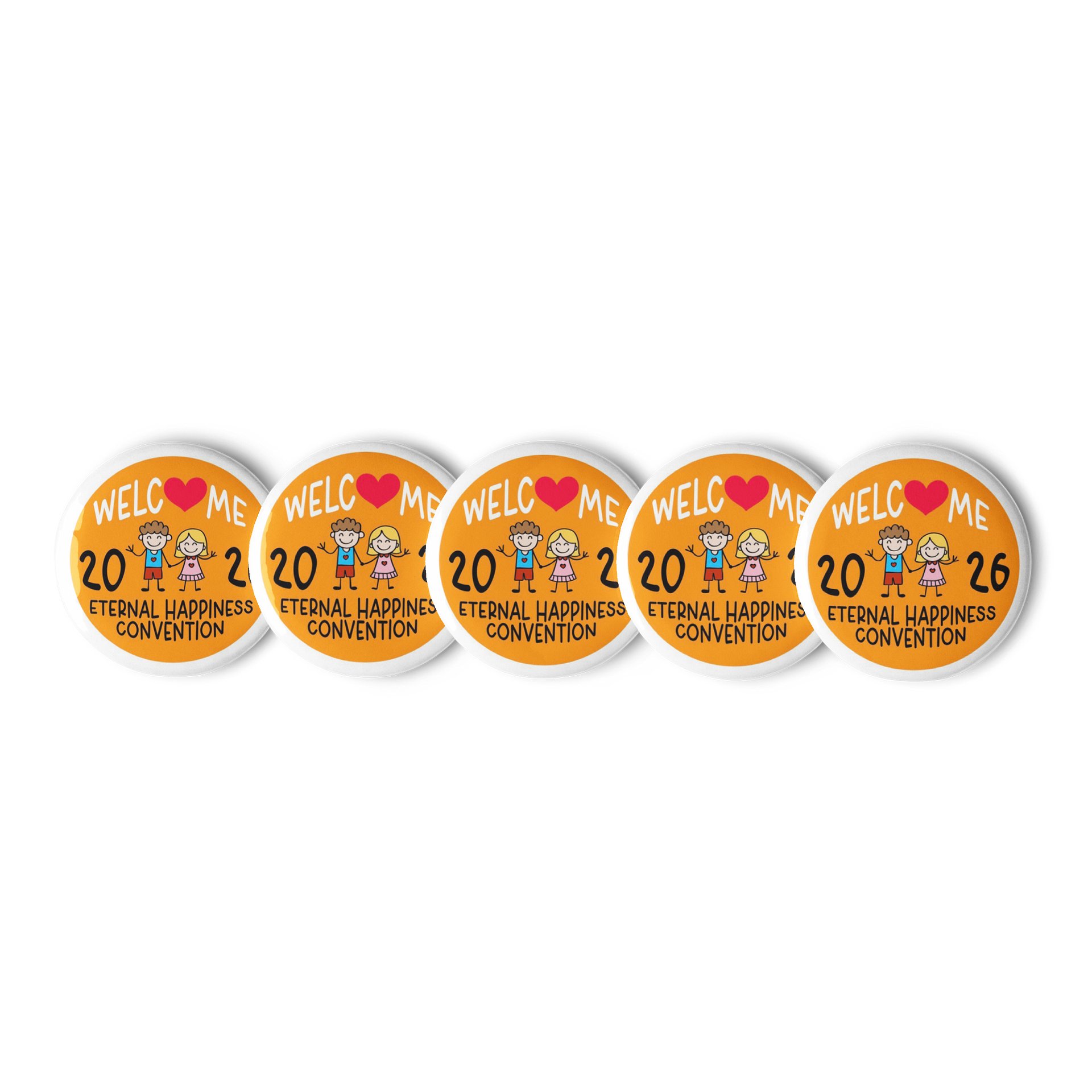 “Eternal Happiness” 2026 Convention Happy Kids Welcome Pin product image (2)