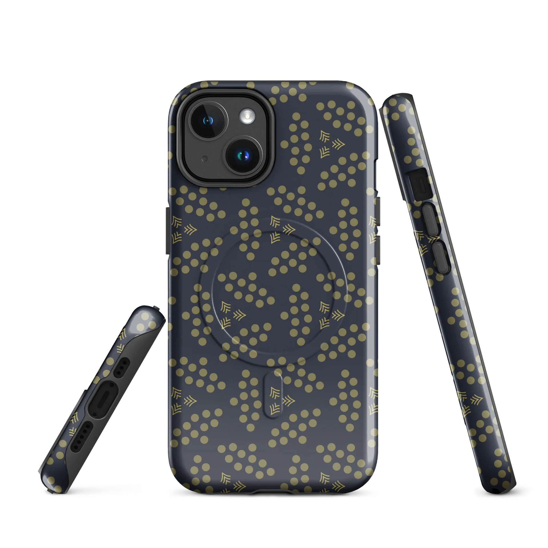 Fractal Fever 3 iPhone 17 Tough MagSafe Case - Shockproof Dual-Layer Geometric Protective Cover product image (1)