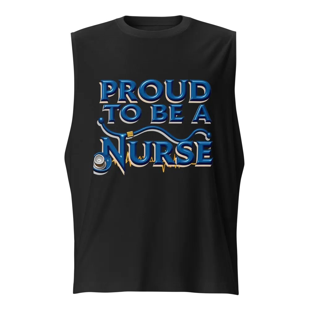 Stethoscope ECG Nurse Muscle Tank product image (1)