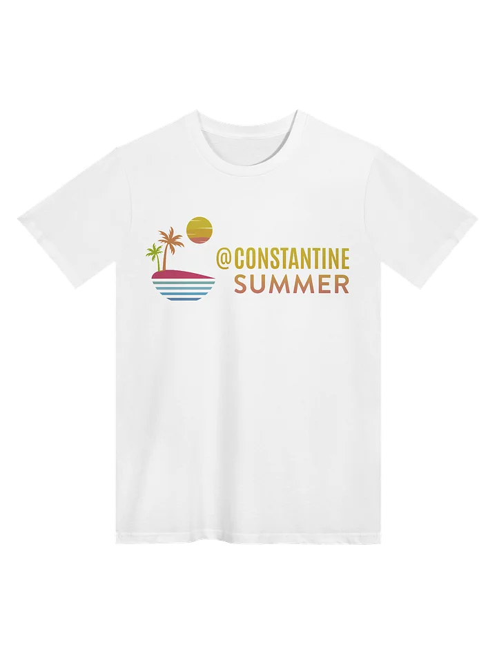 @CONSTANTINESUMMER: TROPICAL SUNSET VIBE T-SHIRT BY COMFORT COLORS (WHITE) product image (1)