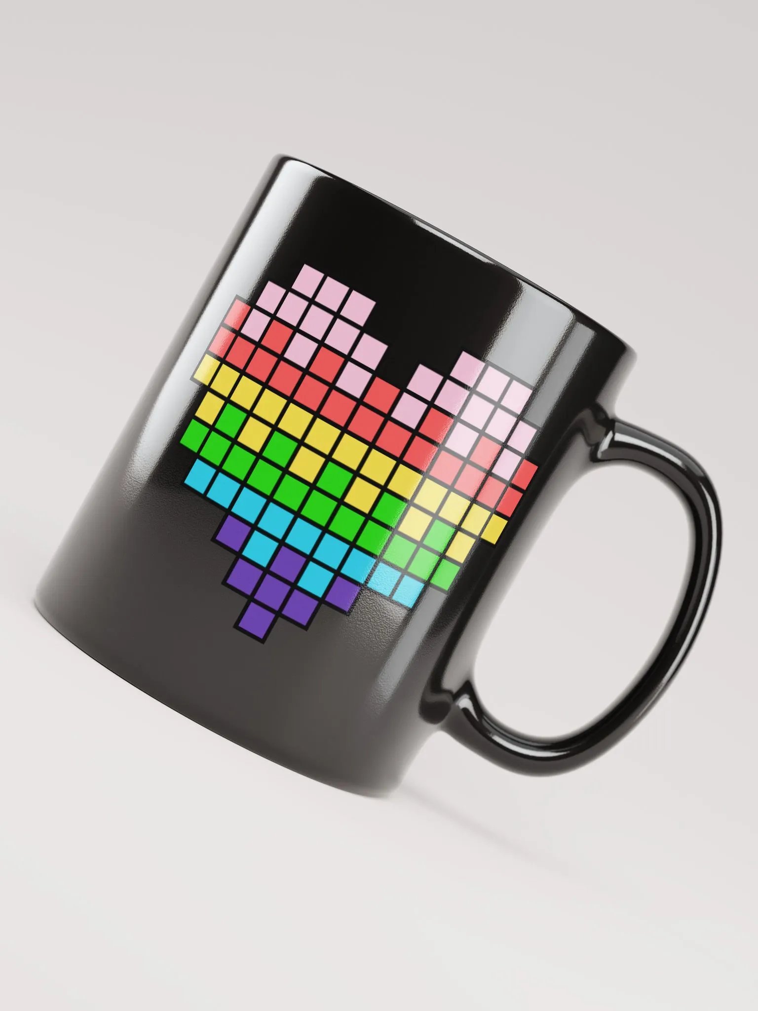 Easter Heart Black Glossy Mug product image (4)