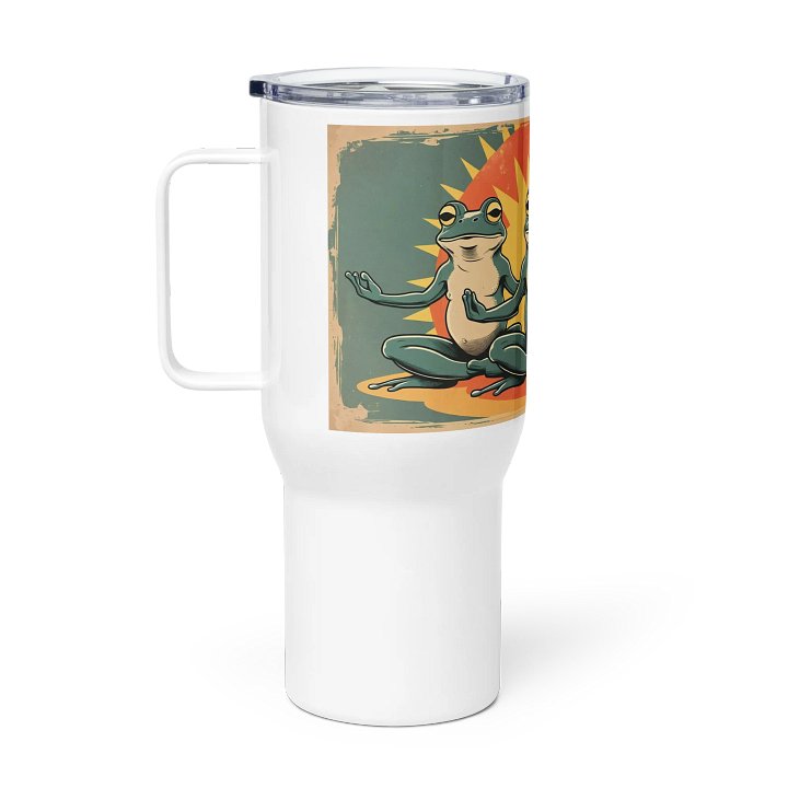 Meditative Frogs Travel Mug product image (1)