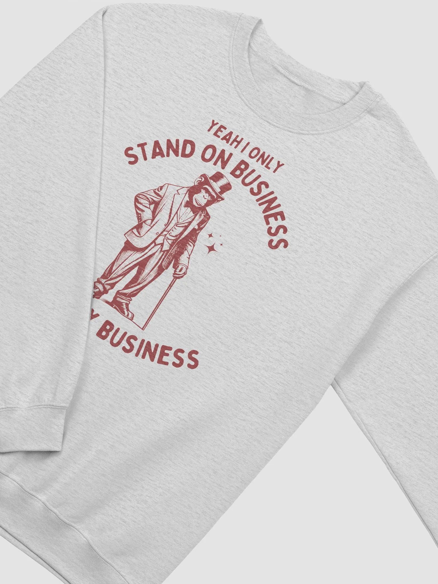Standing on monkey business Crewneck product image (3)