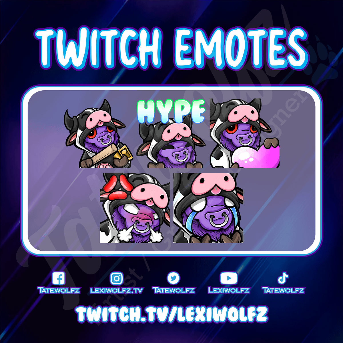 Twitch Emotes: Moo Cow Alistar | tatewolfz