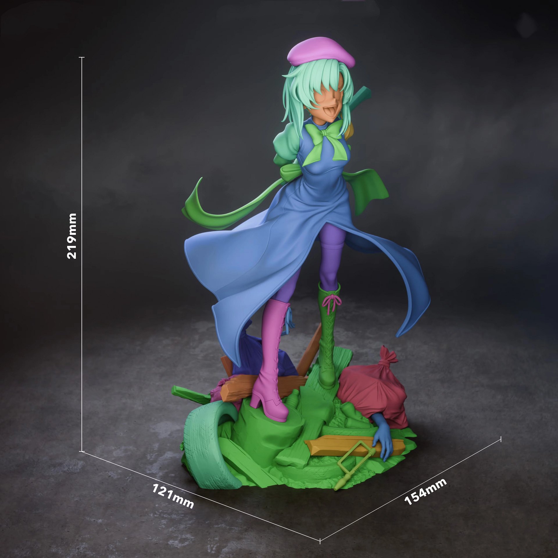 [When They Cry] Rena Ryuugu 3D Printable Model STL product image (5)