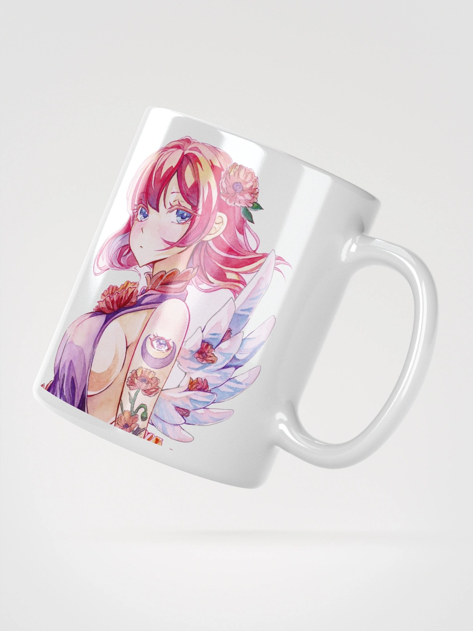 Poppies White Glossy Mug product image (6)