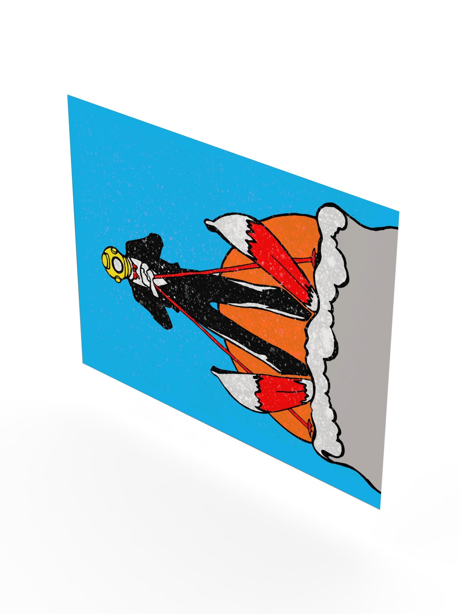 Skiing Diver Poster product image (8)