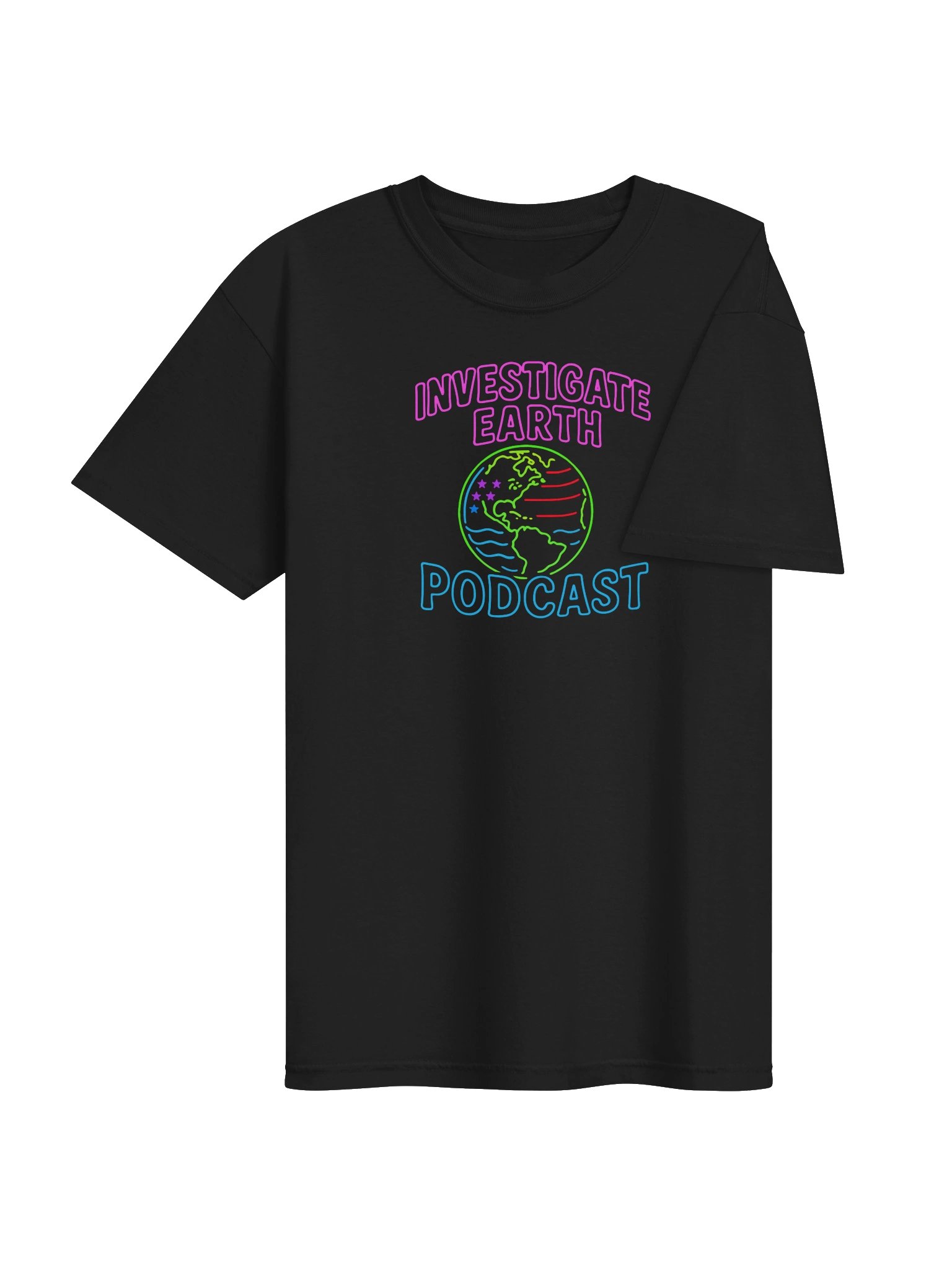Neon Investigate Earth Podcast T-Shirt product image (4)