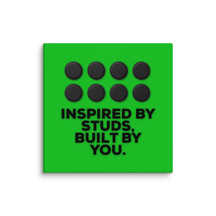 Inspired by Studs (Green) Canvas Print product image (1)