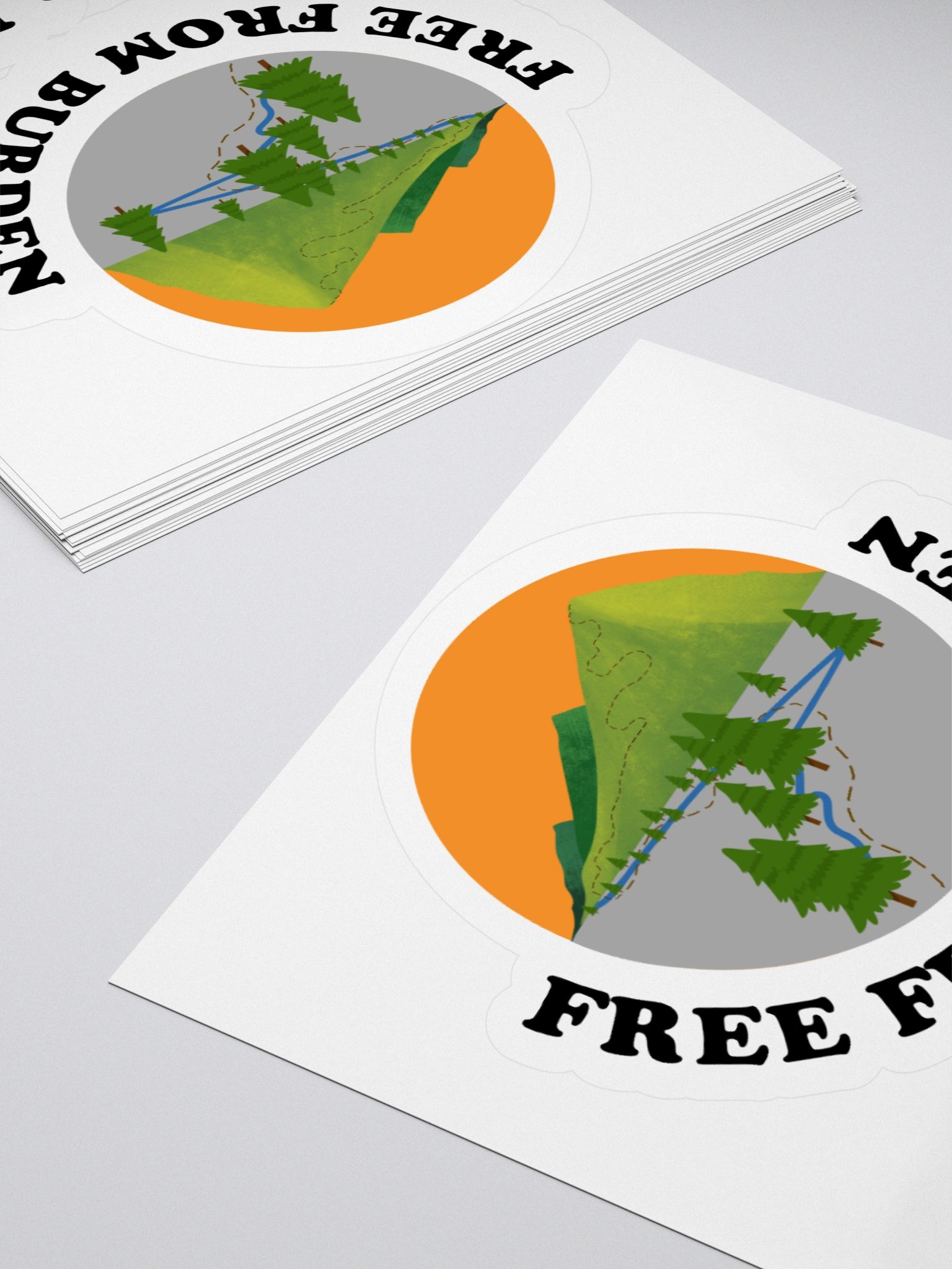 Simple Rock + Burden Stickers product image (4)