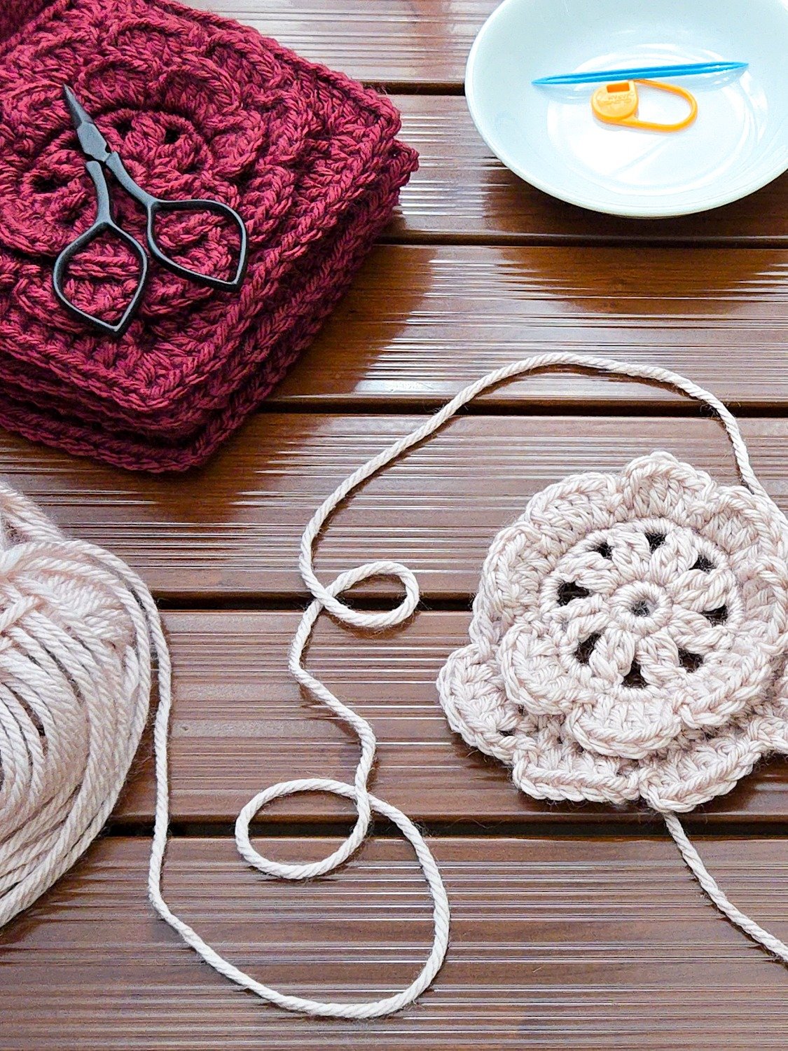 Checkered Rose Blanket Crochet Pattern product image (6)